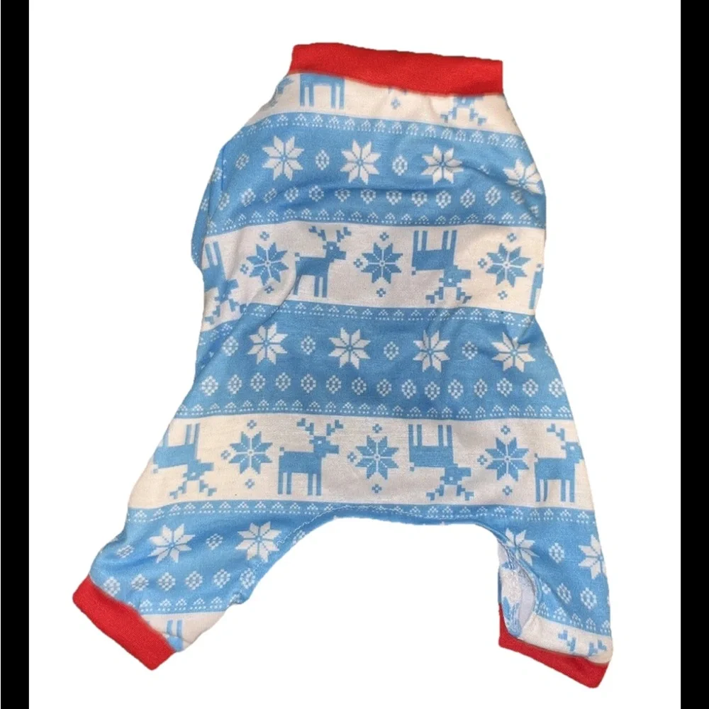 Dog One Piece  Holiday Pattern Small